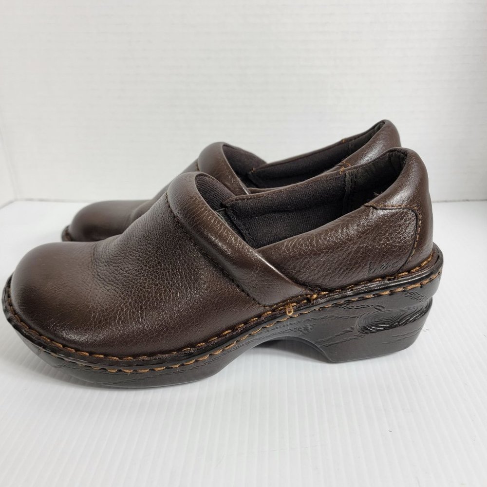 boc Dark Brown Leather Clogs